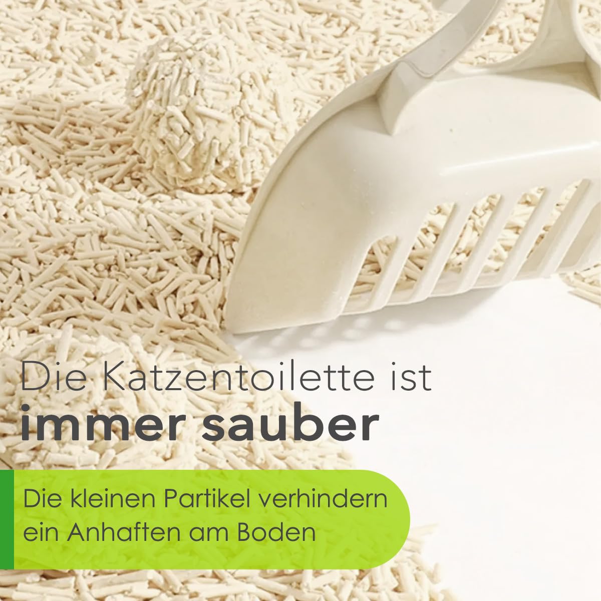 Tofu Katzenstreu, 100% natürlich, Innovative Klumpstreu, geruchsfrei, komplett wasserlöslich， biologisch abbaubar, staubfrei，Extrem Saugfähig und schnell trocknend (6 x 2,5KG)