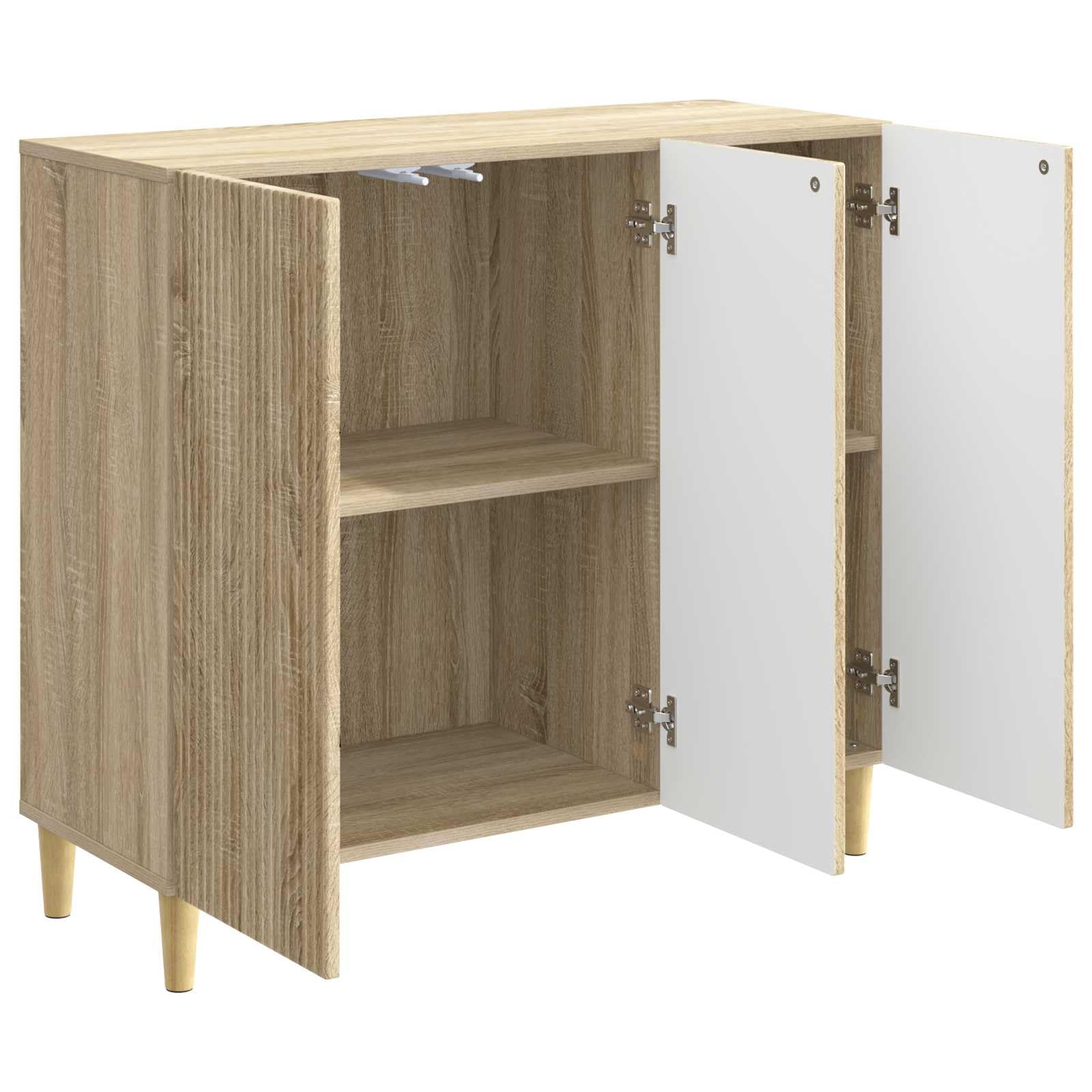 vidaXL Aparador Roble Sonoma 89 x 34,5 x 80 cm Madera de Ingeniería