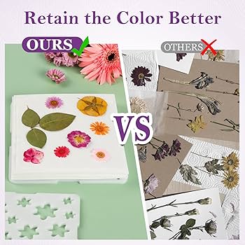 Microfleur Max Microwave Flower Pressing Kit - Complete DIY Floral Pressing Set Tweezers Soft Cover Book 9 23cm Pressing Flower Frame Scrapbooking Art