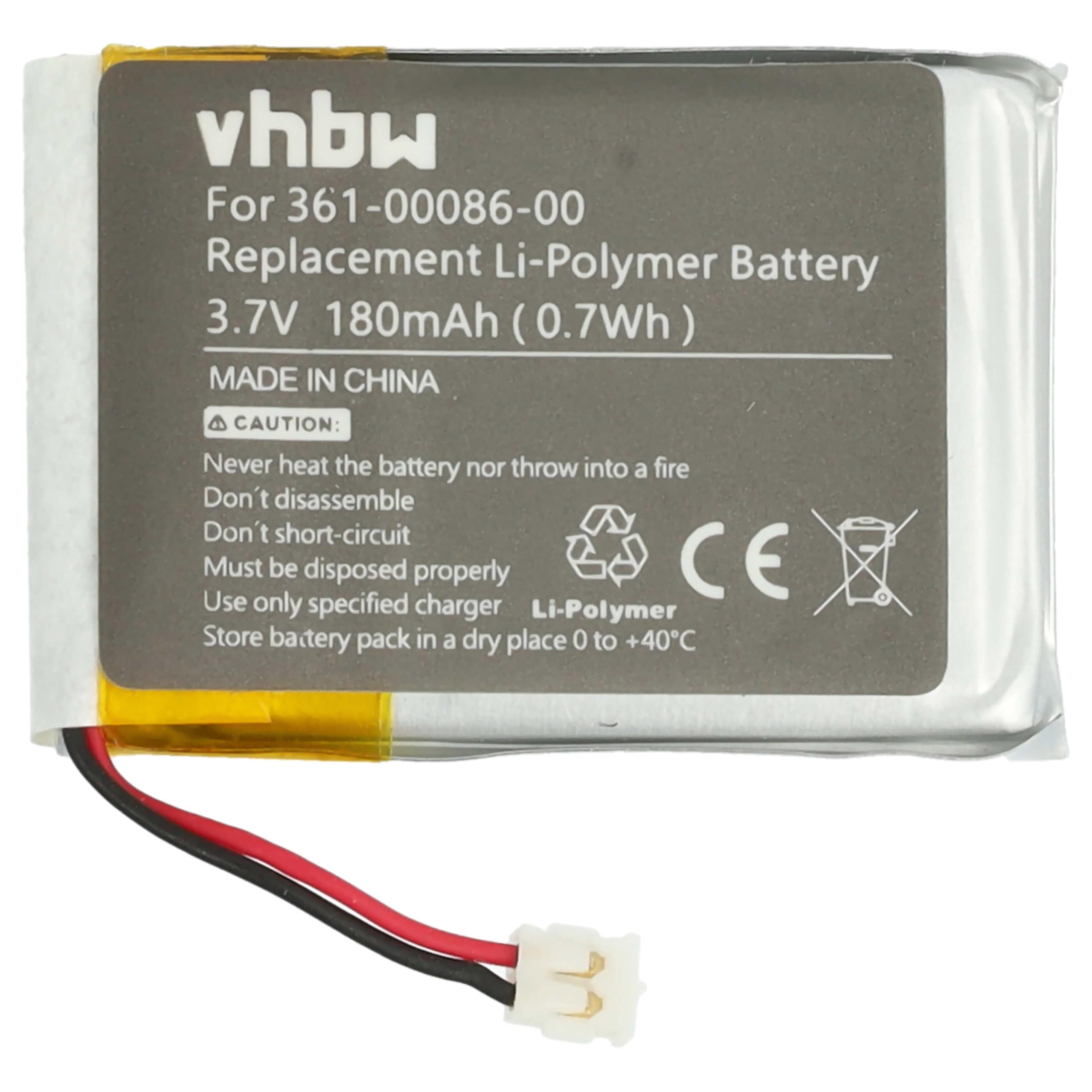 vhbw Akumulator kompatybilny z Garmin Forerunner 735xt, 645, 745 Smartwatch zegarek fitness (180 mAh, 3,7 V, litowo-polimerowy) + zestaw narzędzi