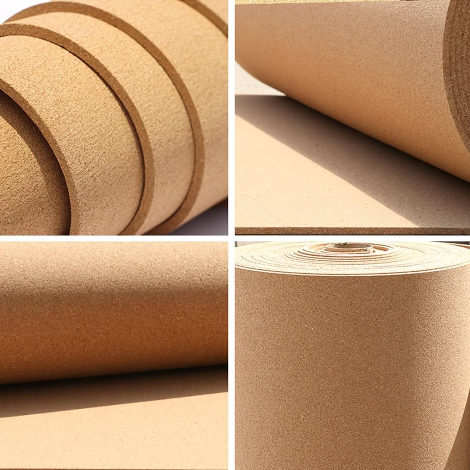 Samoprzylepna rolka korkowa 1,22 x 4,92 m (10 mm) – idealna do tablic ogłoszeniowych, DIY, rękodzieła, dekoracji ścian domu i biura, przybory szkolne, łatwe cięcie i aplikacja, wszechstronny materiał