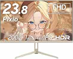 Pixio ディスプレイ 本体 ベージュ ゲーミングモニターブランド「Pixio」 初となるベージュカラーの