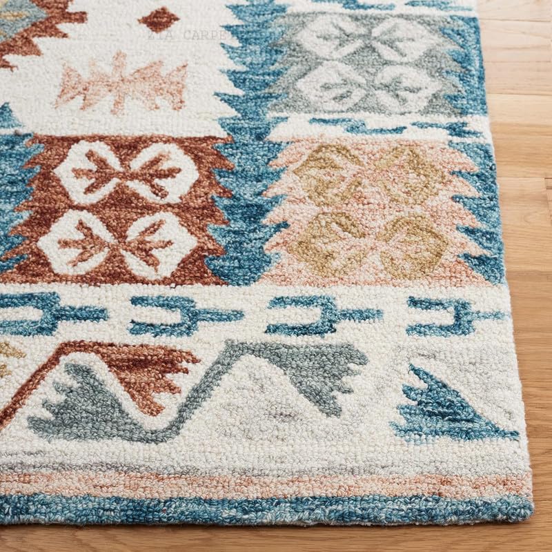 Image of zia carpets Hand Tufted Woollen Modern Collection Bedroom & Living Room Carpet Size 7 X 10 Feet