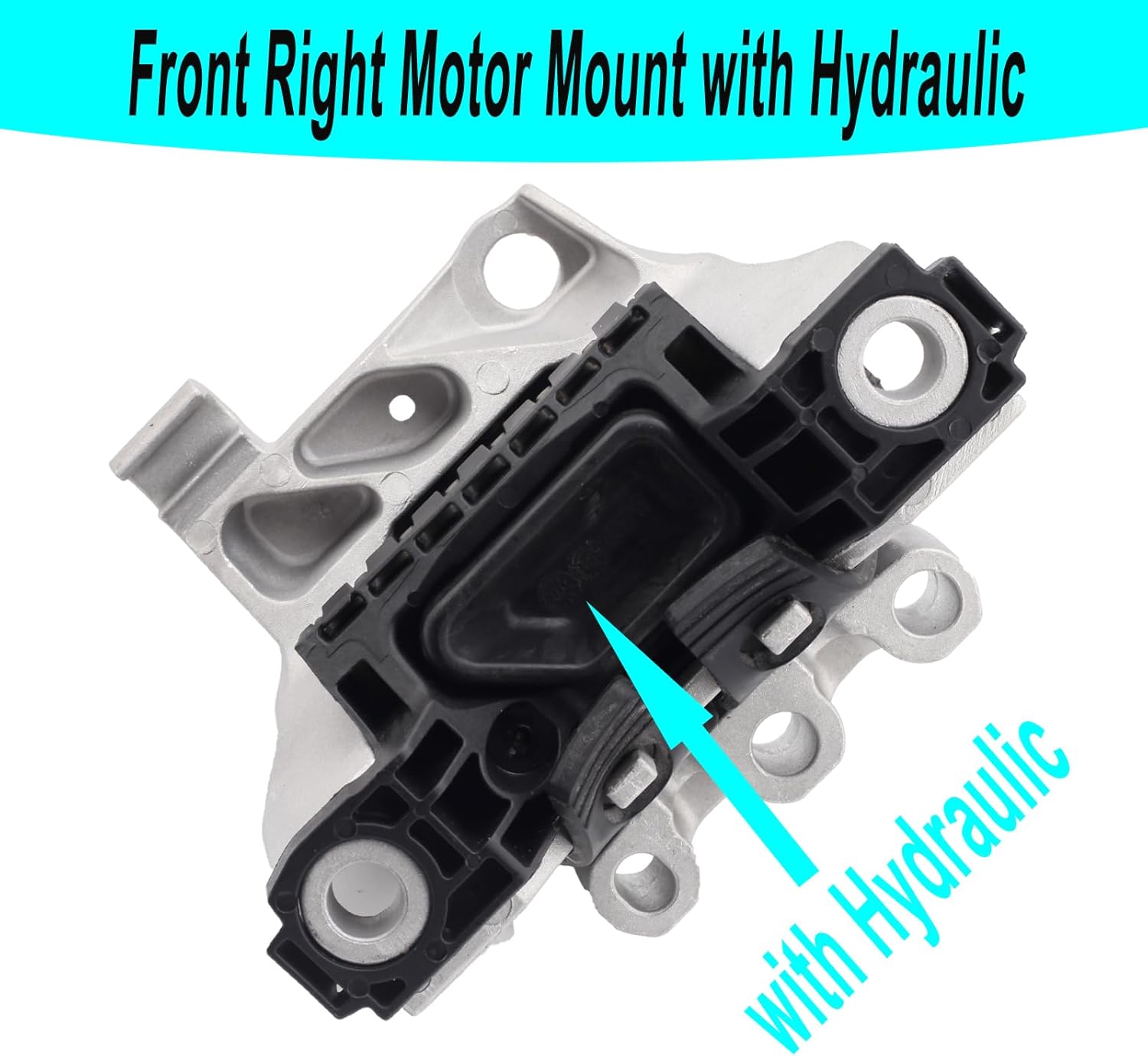 Front Right Motor Mount with Hydraulic Compatible with 2013-2016 Dodge Dart 2.0L 2.4L Replacement for 3364 A5674 68081488AH