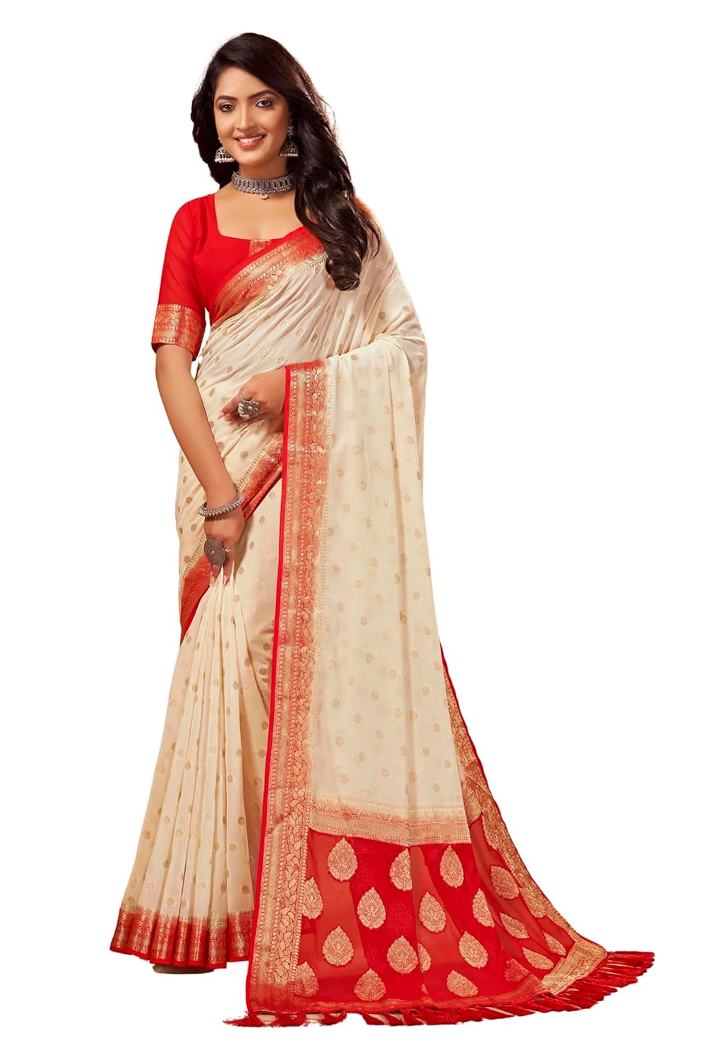 Womens Georgette Banarasi Saree...