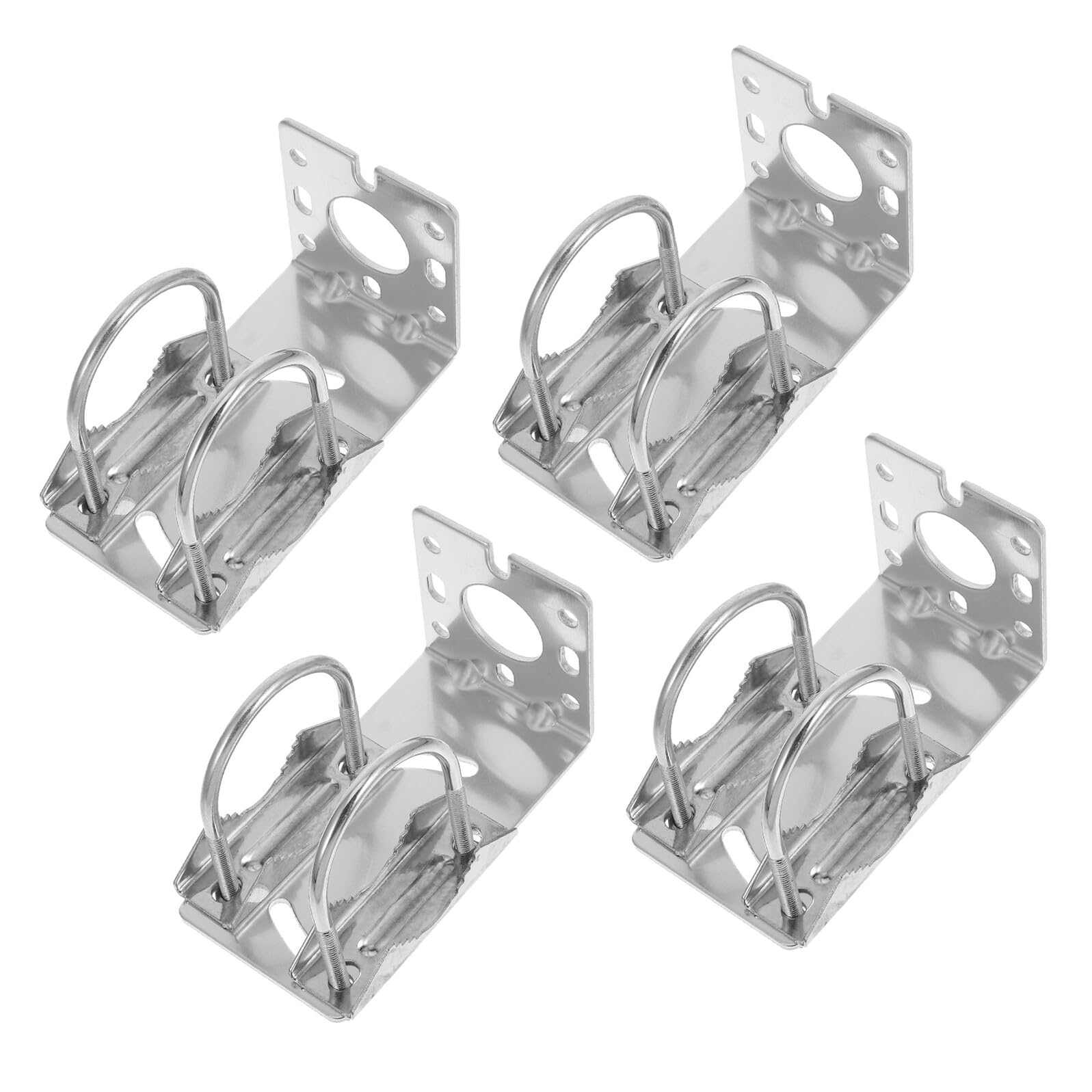 ARTIBETTER Supporto per Antenna Esterna in Lega di Alluminio Staffe di Montaggio a Palo Tipo, Kit da 4 Pezzi Resistente alle Intemperie, Regolabile per Installazione su Tetto e Soffitta
