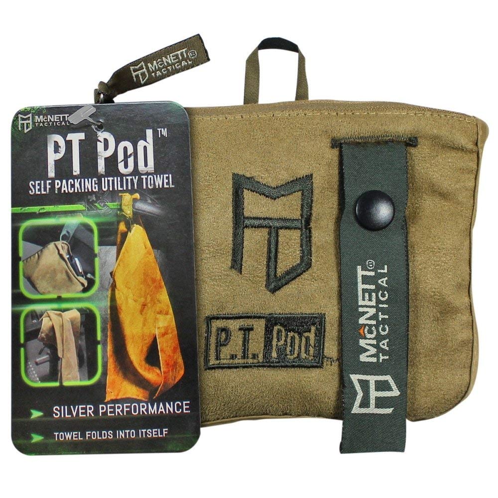 McNett Tactical PT Pod Microfiber Towel for Workouts and Fitness, 20" x 32"