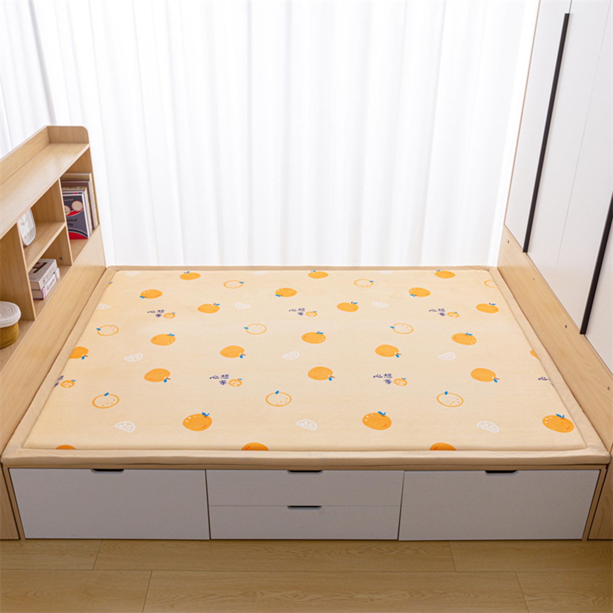 Tapis antidérapant poils longs 200x200cm : fini les glissades et la perte de poils