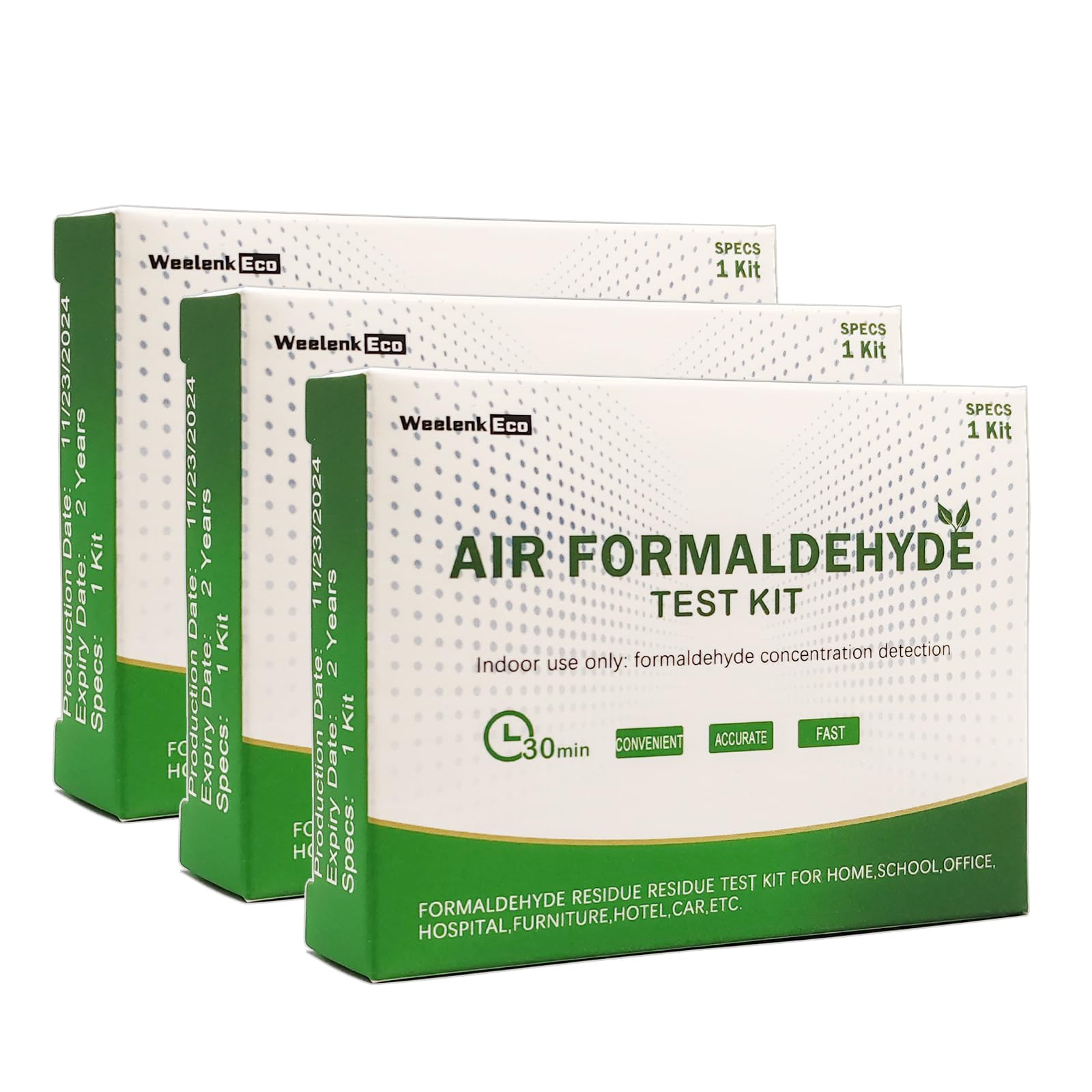 Formaldehyde Test Kit (3 Kits), Indoor Formaldehyde Concentration Detection — Amazon image 4