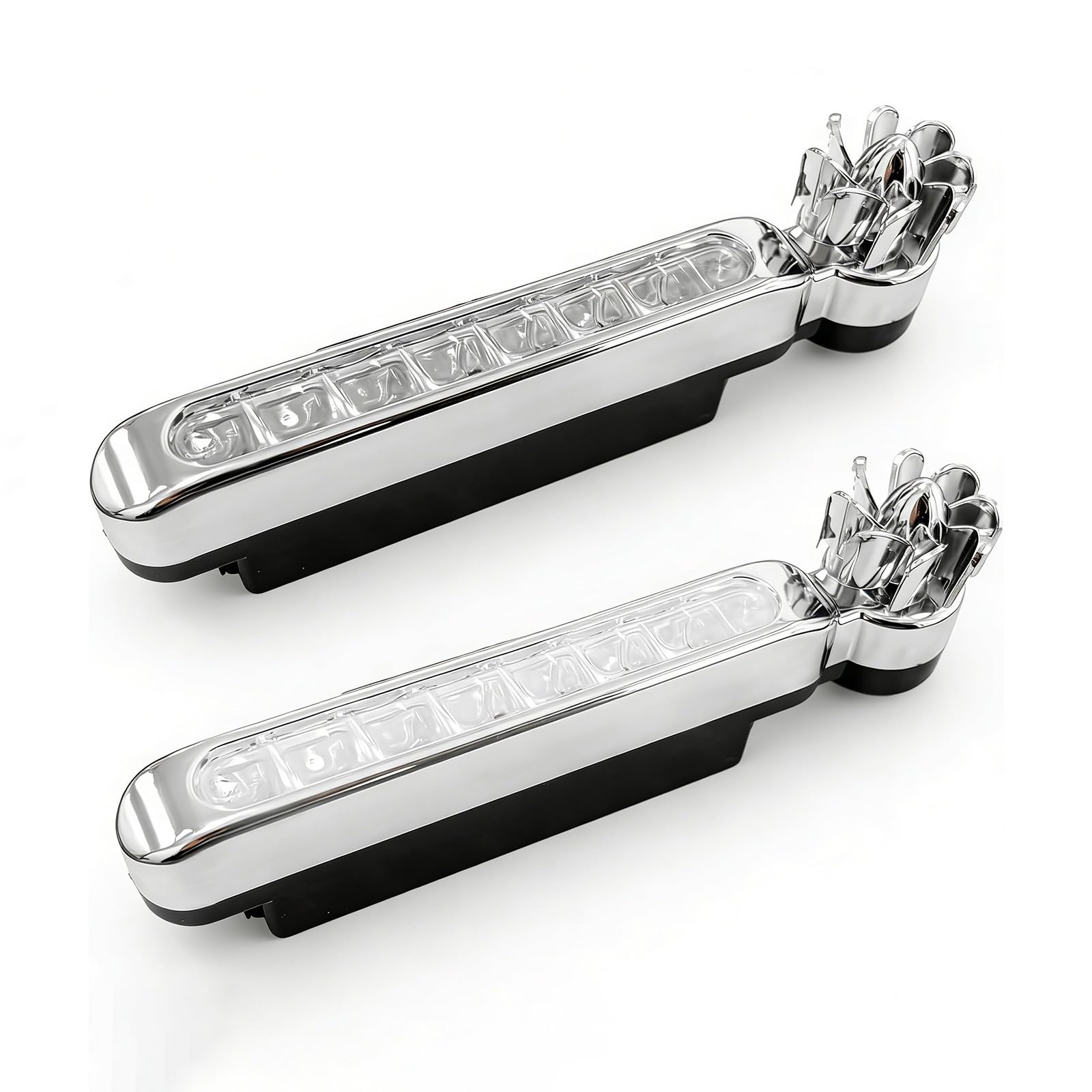 2 Pcs LED Wind Powered Vehicle Lights for Suzuki Baleno 2017-2024 2025, Waterproof Car Wind Energy Daytime Light, No Need External Power Supply Car Lamps Accessories,White