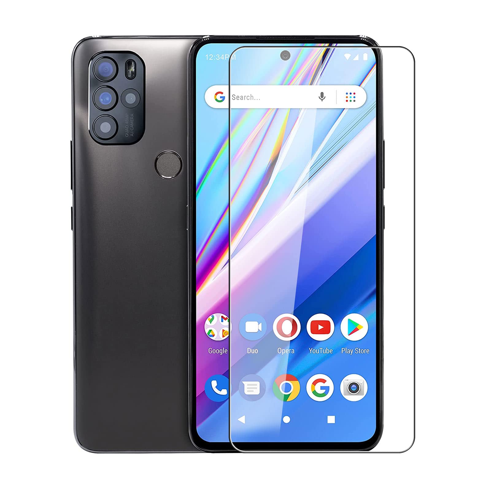 2-Pack Tempered Glass Screen Protector For BLU G91s/G0550WW - 9H Hardness Bubble-Free Film