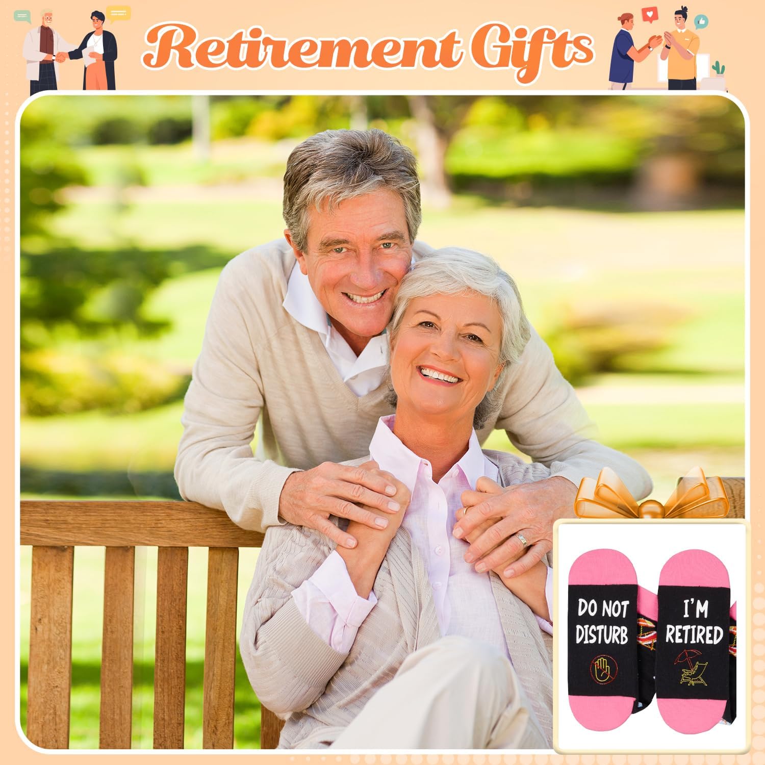 HAPPYPOP Boss Gifts Ideas - Cool Boss Day Gifts Coworker Retirement Retired Socks - Image 6