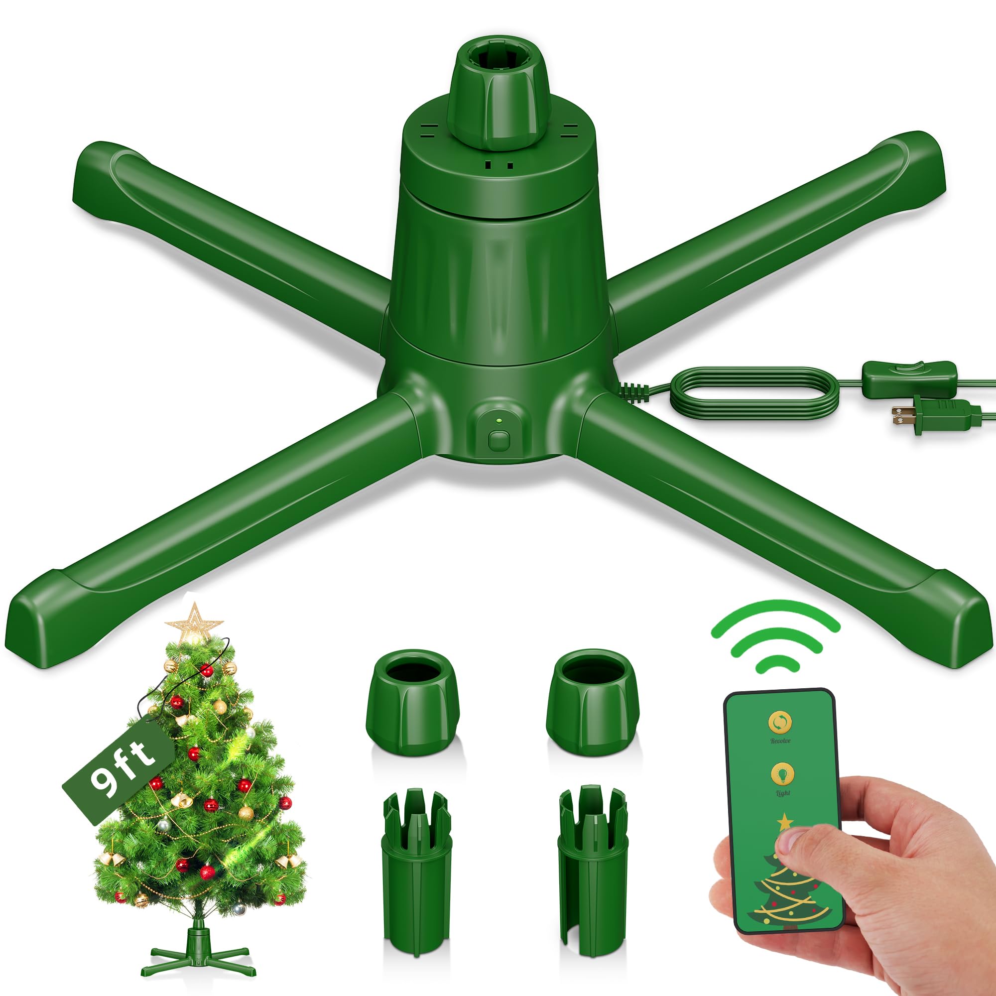 Amazon.com: Fezax Rotating Christmas Tree Stand, 360° Adjustable