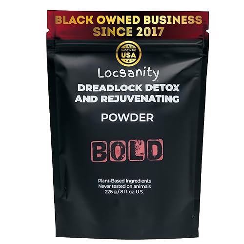 Locsanity BOLD Locs Polvo de Limpieza Profunda Natural para Cabello, Desintoxicación y Rejuvenecimiento de Rastas - Alternativa ACV