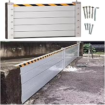 Reusable Aluminum Flood Barriers/Gates for Home Doors, 3/4/5/6/7/8/9/10/11/12/13/14/15/16/17/18ft Long Flood Prevention Barrier Water Stopper Shield for Outside/Indoor/Garage DoorH 3.3ft1
