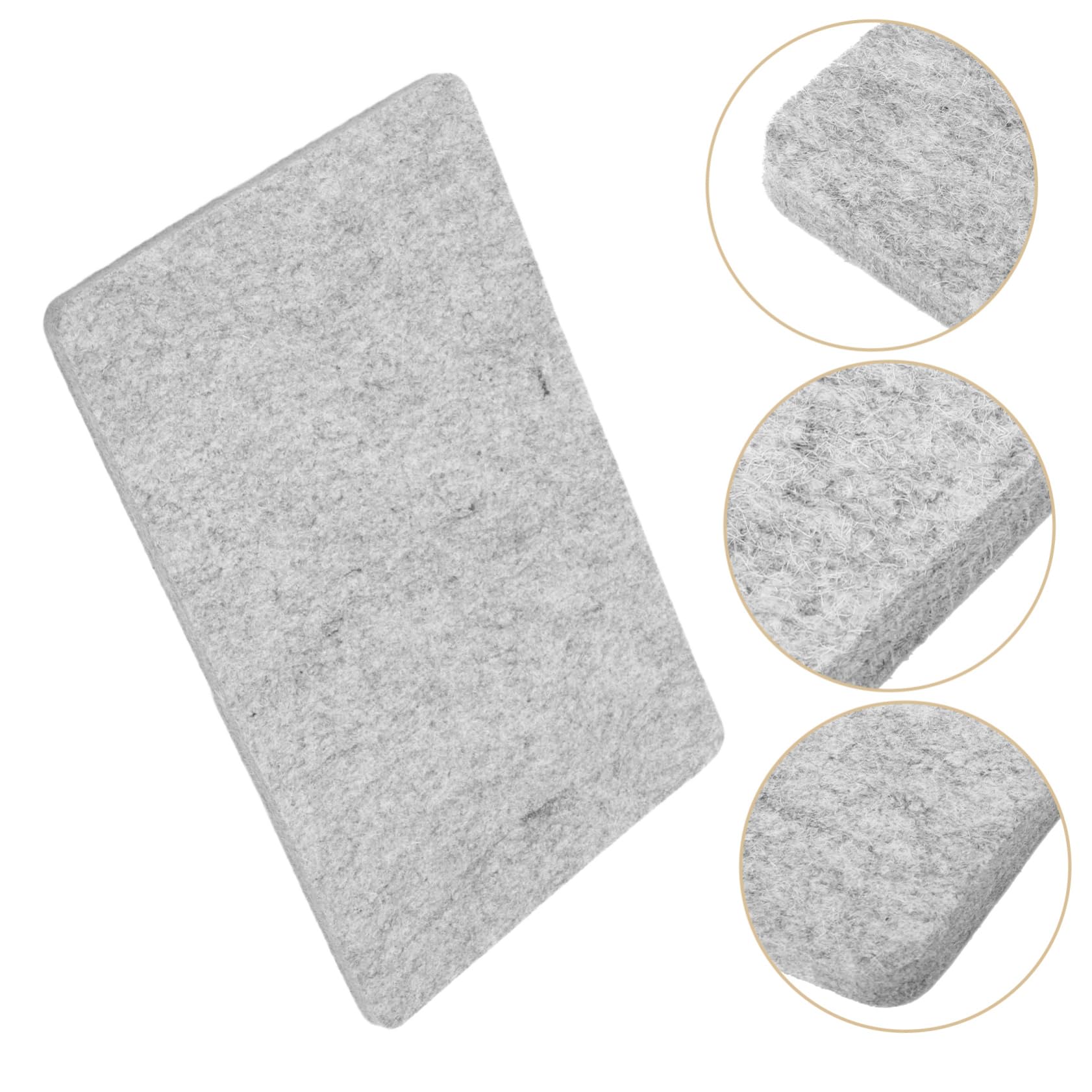 Filz Bügelmatte aus Wolle, 12x18 Zoll, für Kleidung | Leichtgrau, zum Quilten für Trockenreinigung, Weich und Schützend, Robust Verarbeitet