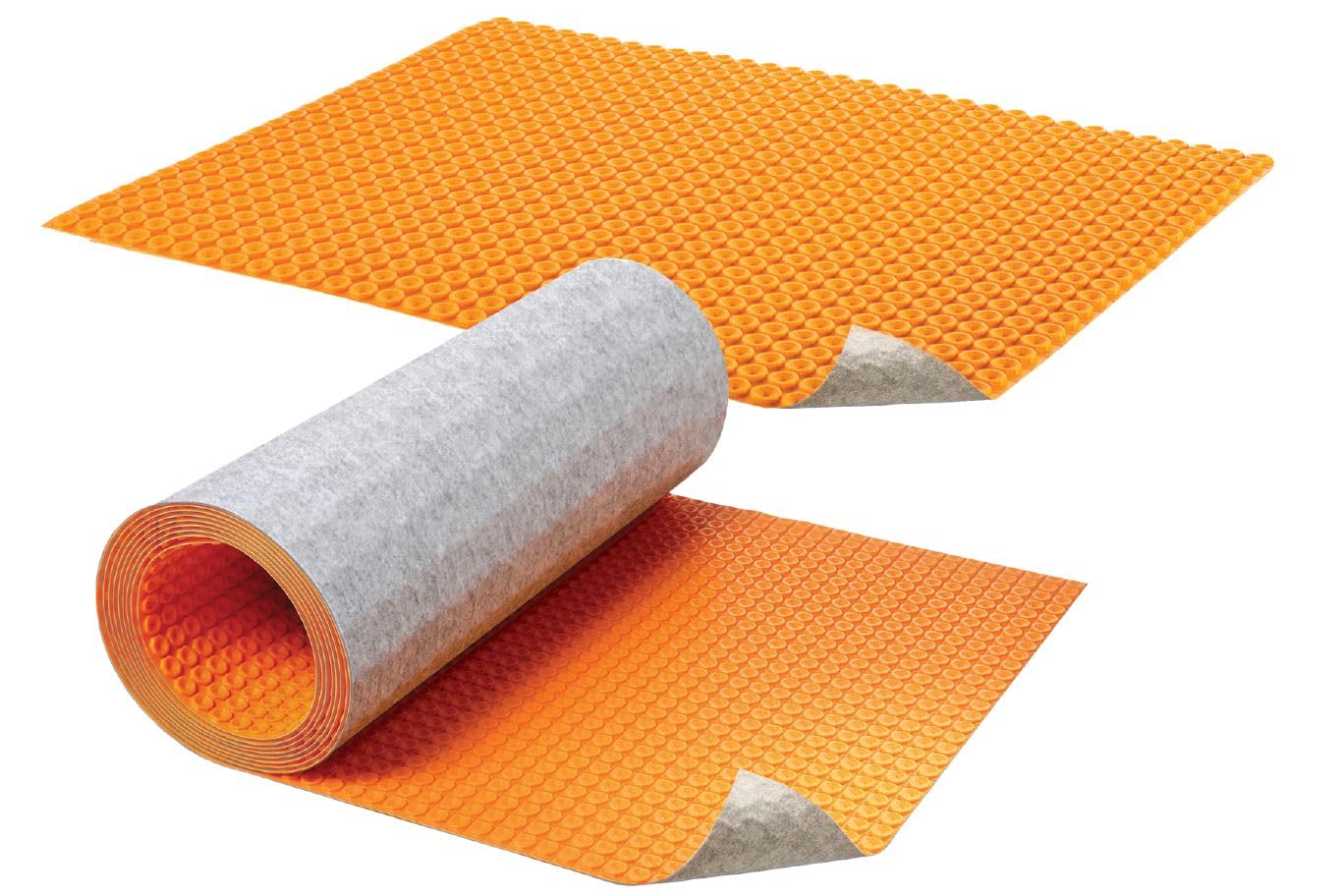 Schluter Systems DHD810M Ditra Heat Duo DHD810M Discouplage et imperméabilisation pour chauffage au sol Membrane polypropylène 8 mm d'épaisseur Rouleau de 10 mètres carrés