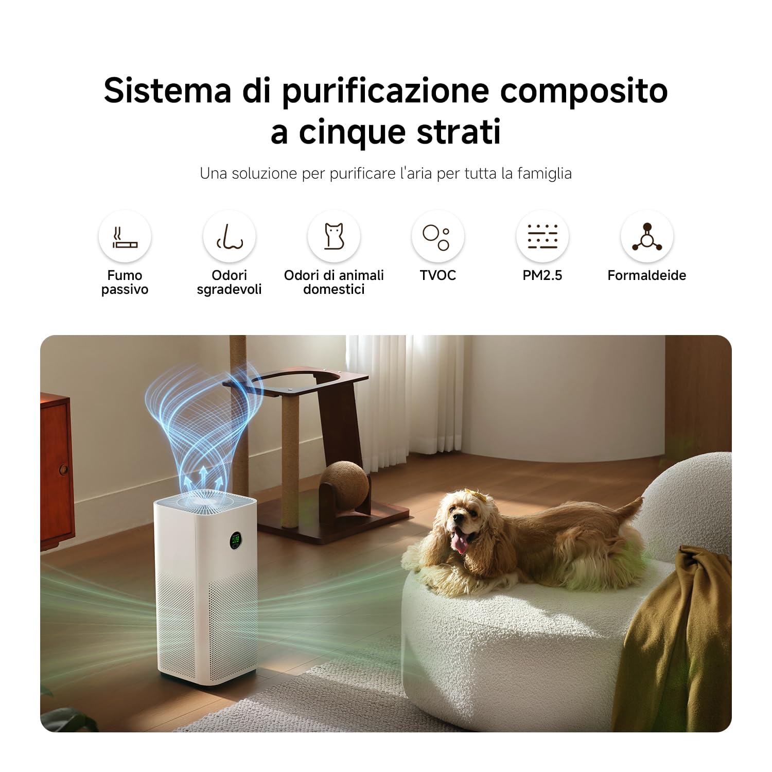 Xiaomi Smart Air Purifier 6: purificatore HEPA per stanze fino a 87,5m² — immagine 16 di 16