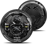 Vista 8 de HWSTAR Par de faros delanteros LED redondos nuevos mejorados 1000% más brillantes y antirreflejos de 7 pulgadas, compatibles con Jeep Wrangler JK