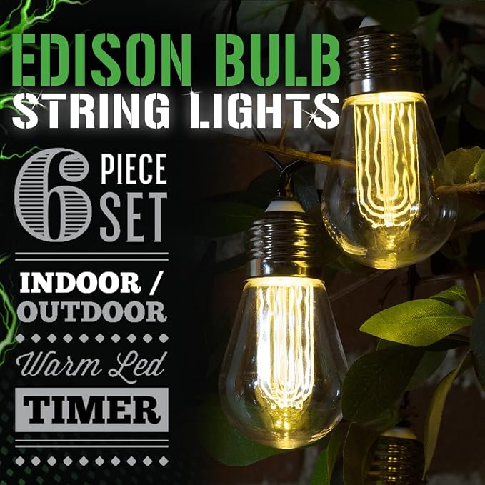 Luces de cadena LED Edison 6 piezas LitezAll miniatura 2