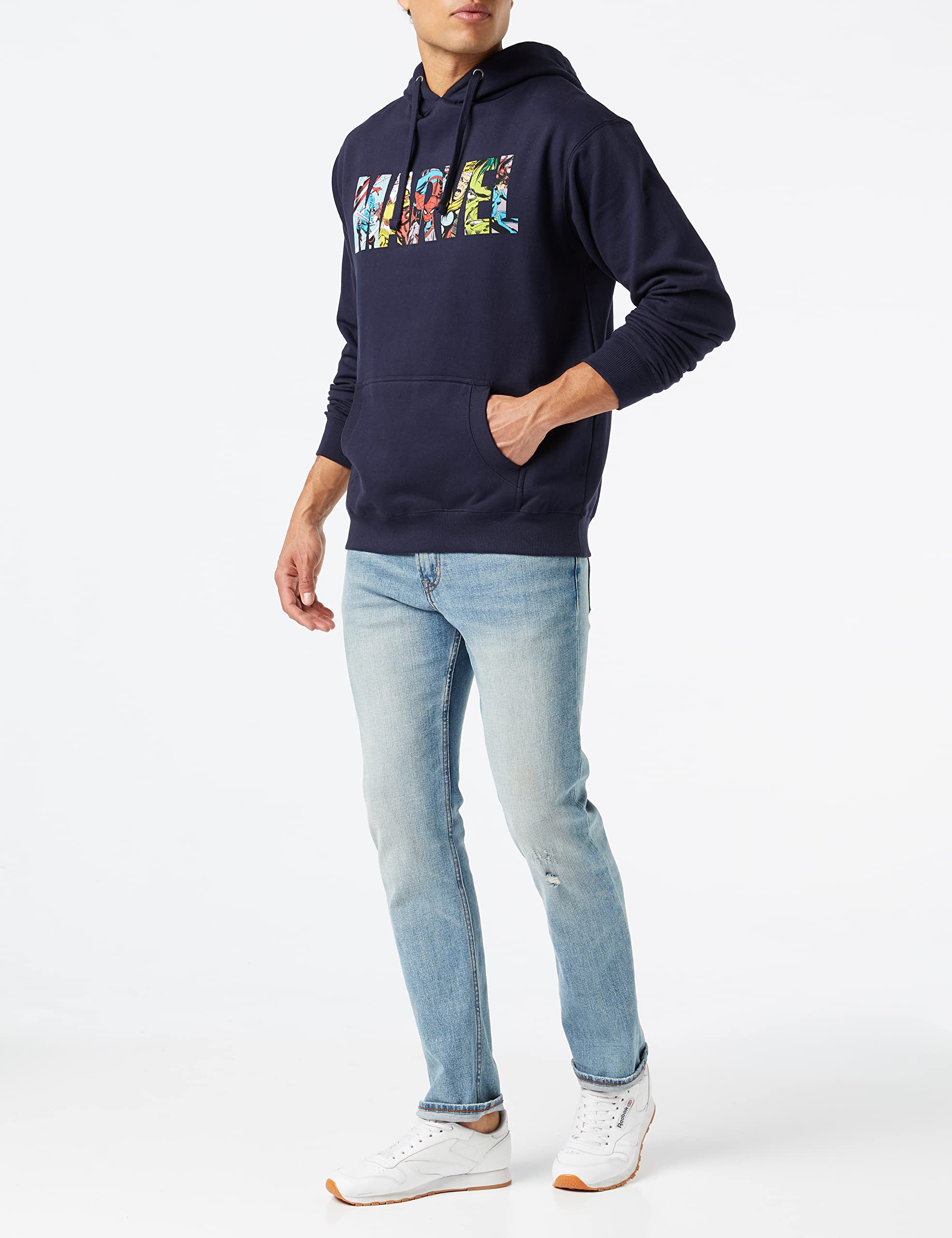Marvel Press Logo Characters Cappuccio Uomo (Pacco da 1)