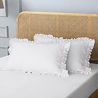 Vista 23 de S VICTORY SYMBOL Fundas de almohada de lino 100% orgánico, 1 par de fundas de almohada de lino natural francés de 20 x 30 pulgadas, color verde