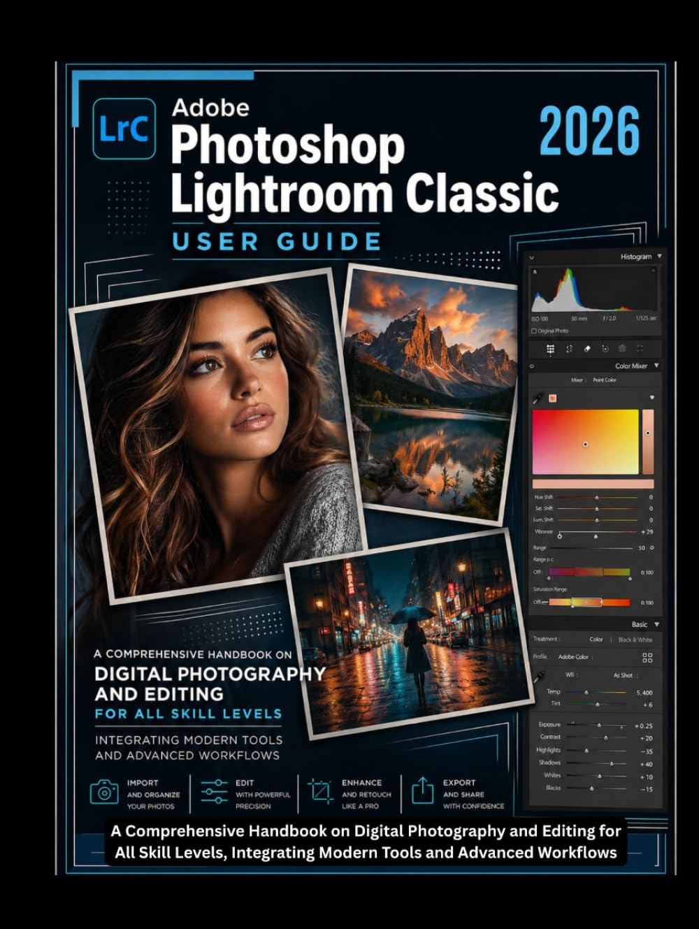 Adobe Photoshop Lightroom Classic 2026 User Guide: A Comprehensive Handbook on Digital Photography and Editing for All Skill Levels, Integrating Modern Tools and Advanced Workflows