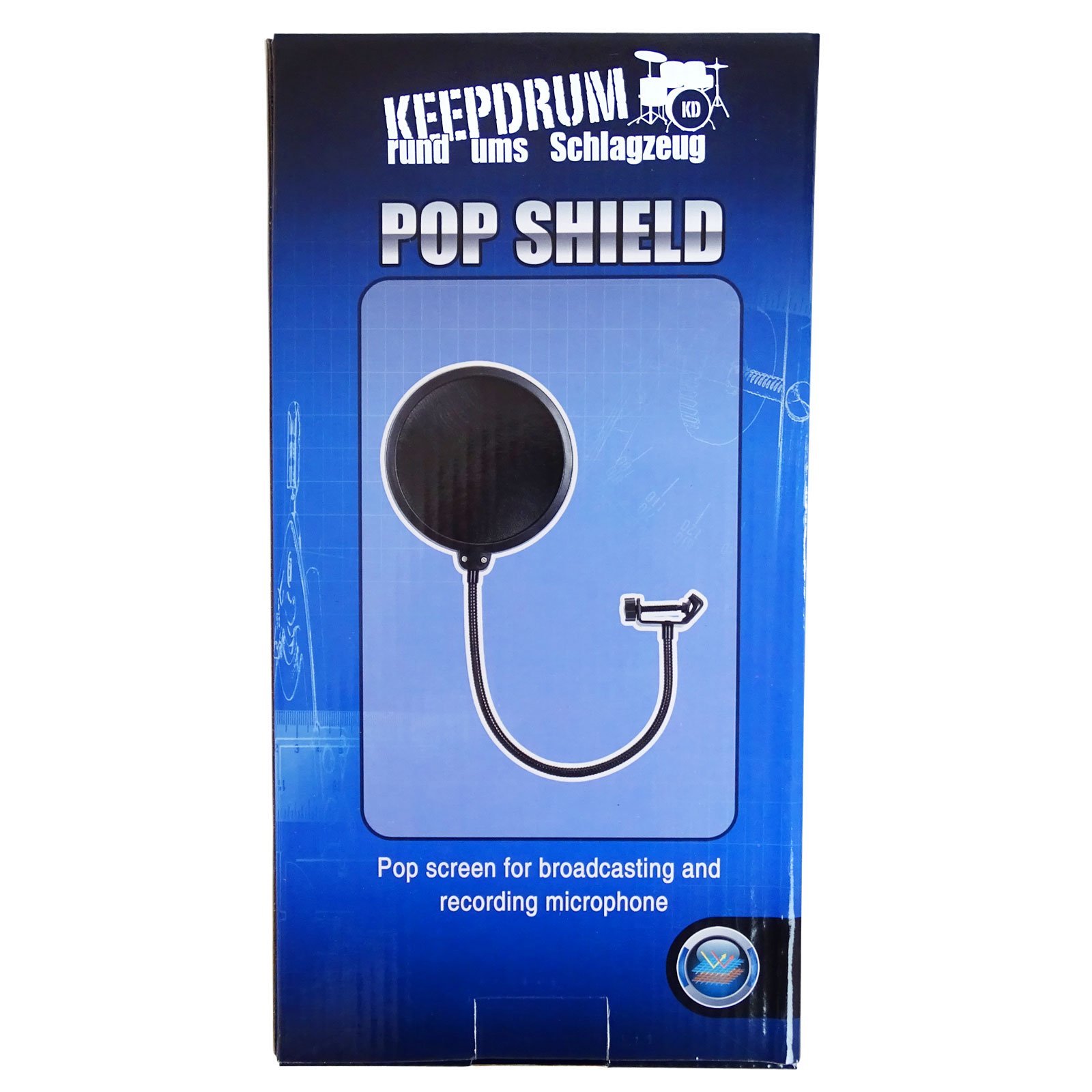 keepdrum EMH019RD Popkiller Microphone Popkiller Red