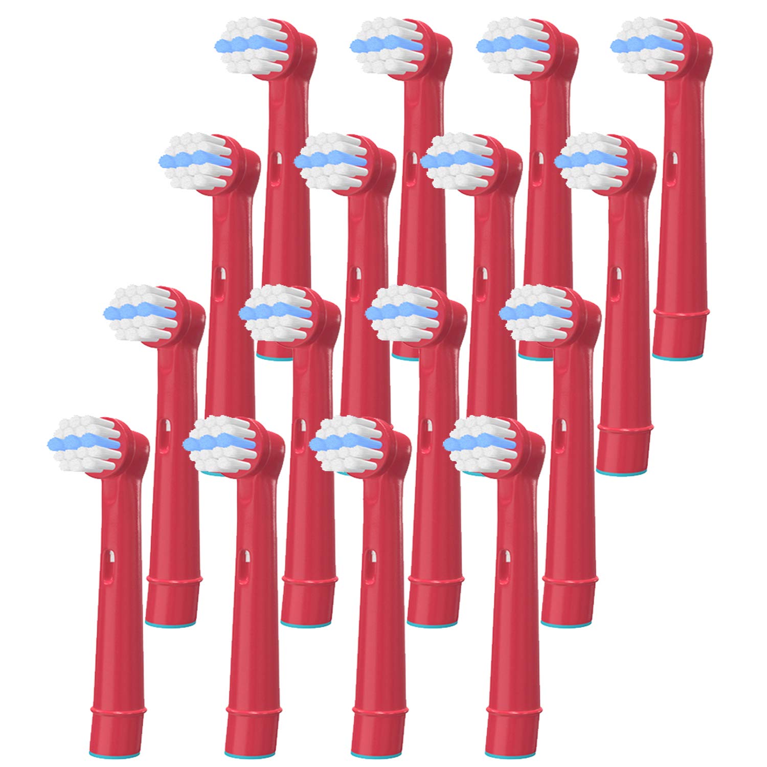 WuYan Cabezales de cepillo de dientes para niƱos compatibles con Oral b Kids los cabezales de cepillo de dientes elƩctrico, 16 recambios para Oral b niƱos EB10, DB4510K, D100K, D10, D12K