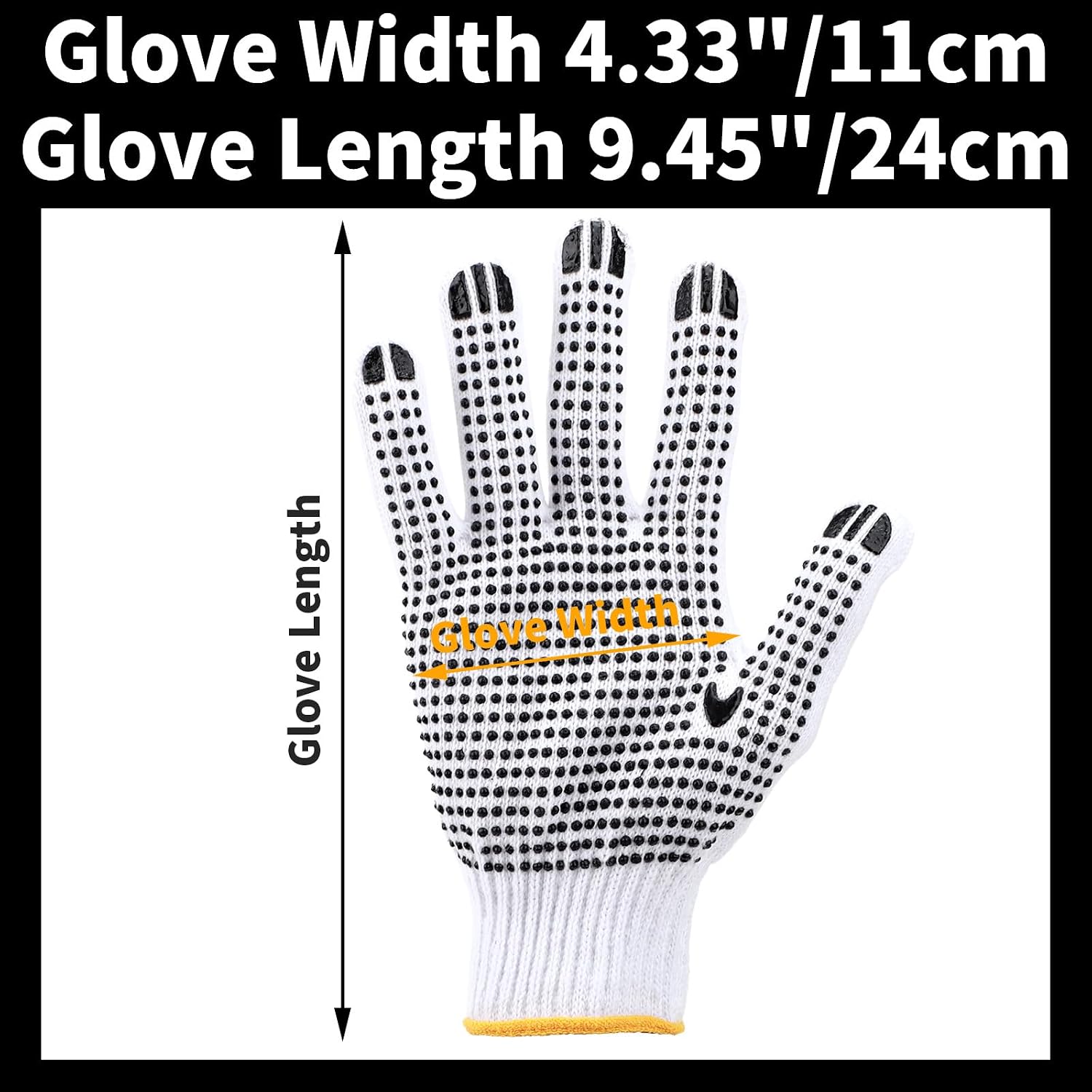 Black Gloves Men Women, 24 Pairs Welding Gloves for BBQ, Cooking, Grilling, Oven, Heat Resistant, Mechanics, Welding, Gardening Field Dressing Safty Work Gloves Bulk, Large