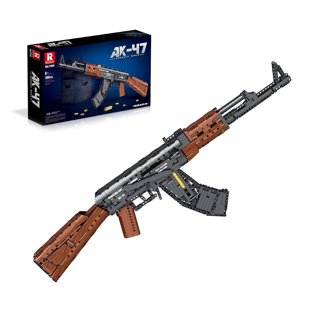 Reobrix No.77005 AK-47 アサルトライフル AmazingBlock Reobrix 77005 AK47 Model Building Kit, Building