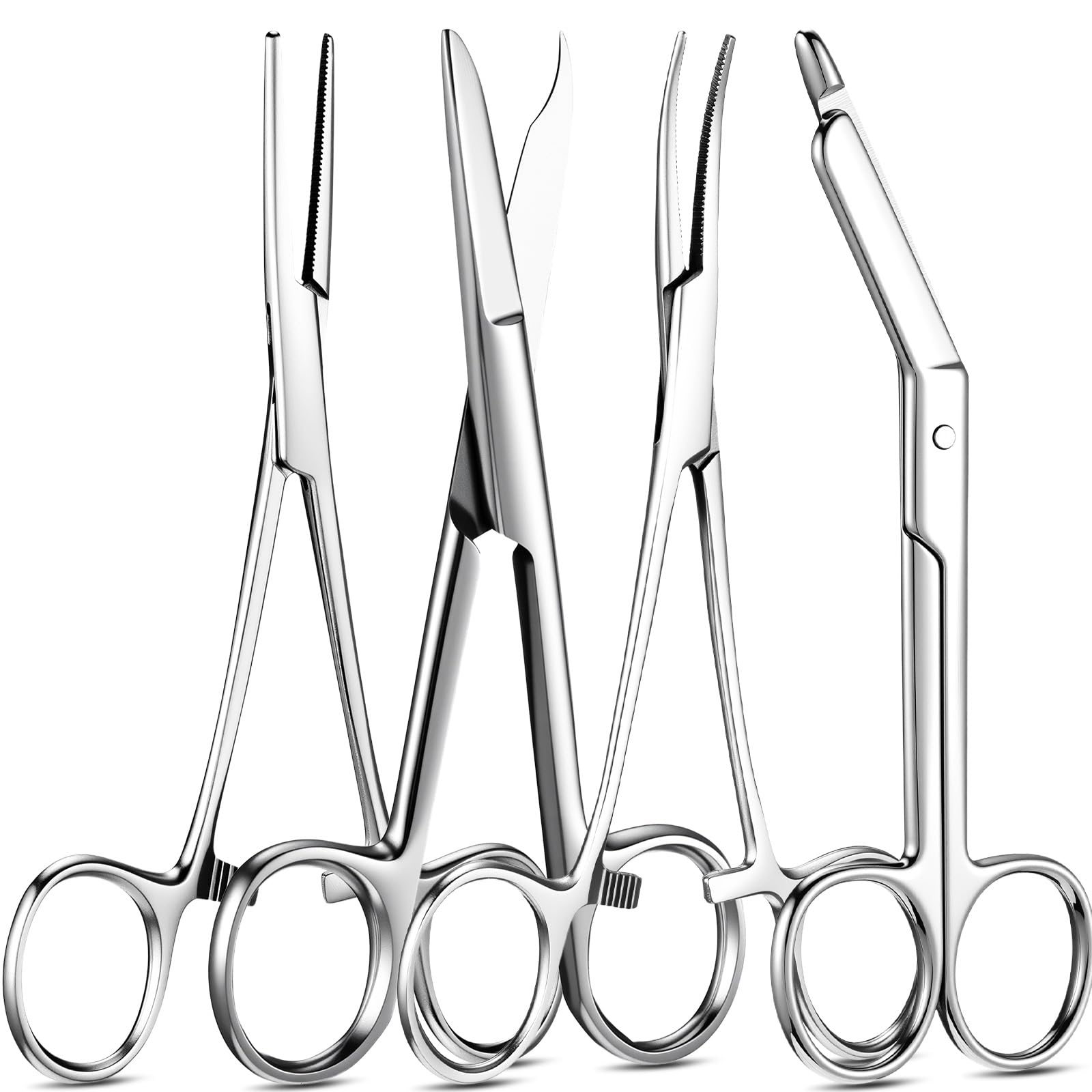 BBTO 4 Pcs Hemostat Forceps Curved Straight, Piercing Pliers,Colorful — Amazon image 17