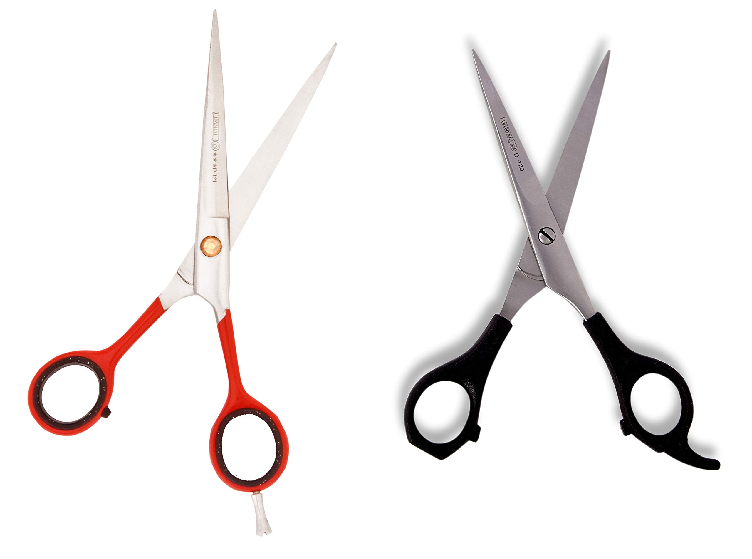 DANIAL 6.5" Hair Cutting Scissors for Professionals Salon Barber Scissors for Men Women - Stainless Steel Scissors/Shears (Set of 2)-image-27