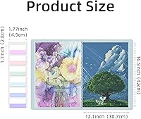 Vista 6 de Libro de almacenamiento de pintura de diamantes A3, carpeta de presentaciones de portafolio de arte de 60 vistas con protectores de 30 páginas, 17.3