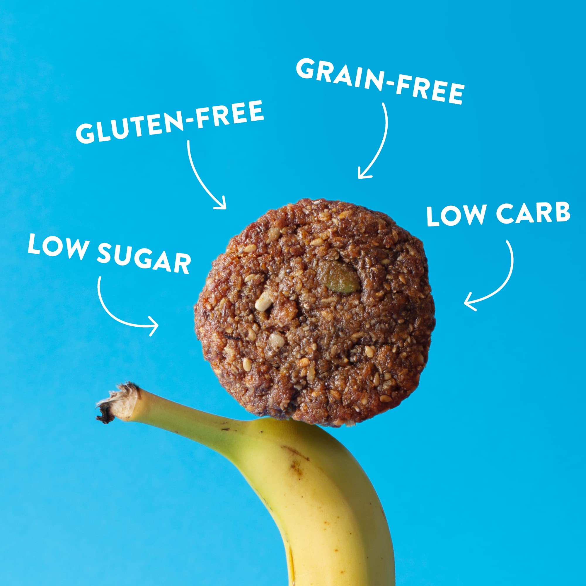 HighKey Soft Baked Breakfast Biscuits Banana Keto Snacks, 6 Pack of