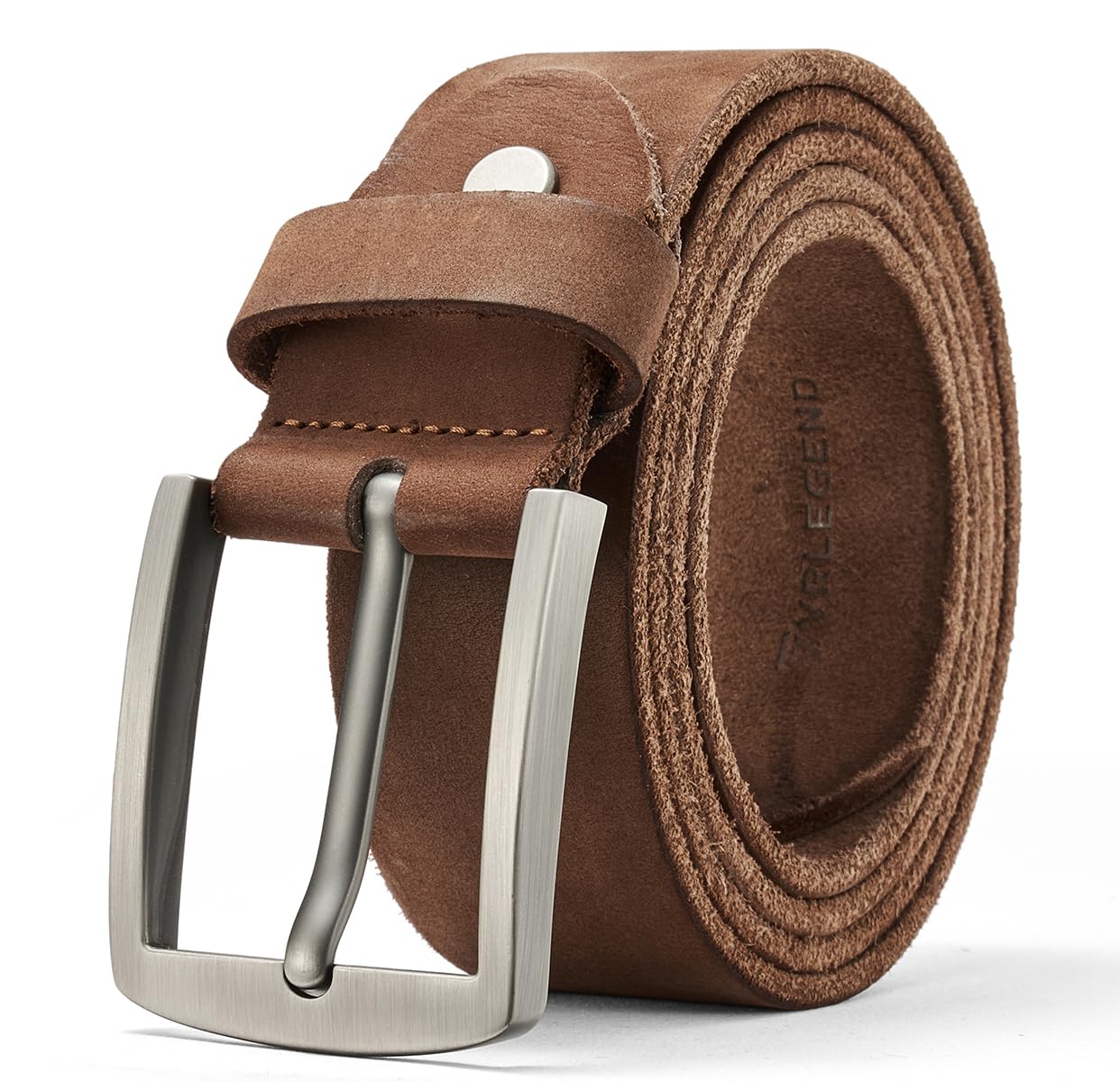 VRLEGEND Ceinture Homme Cuir Ceinturon En Cuir Pleine Fleur,100% Cuir Véritable 38 mm De Largeur avec Boîte Cadeau