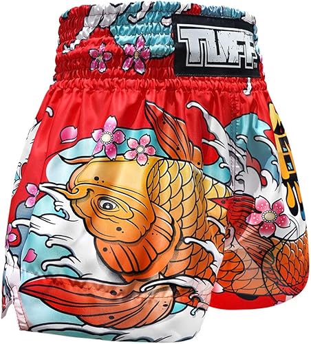 Miniatura 4 de TUFF - Pantalones cortos deportivos para Muay Thai, boxeo y artes marciales, ropa de entrenamiento y gimnasio