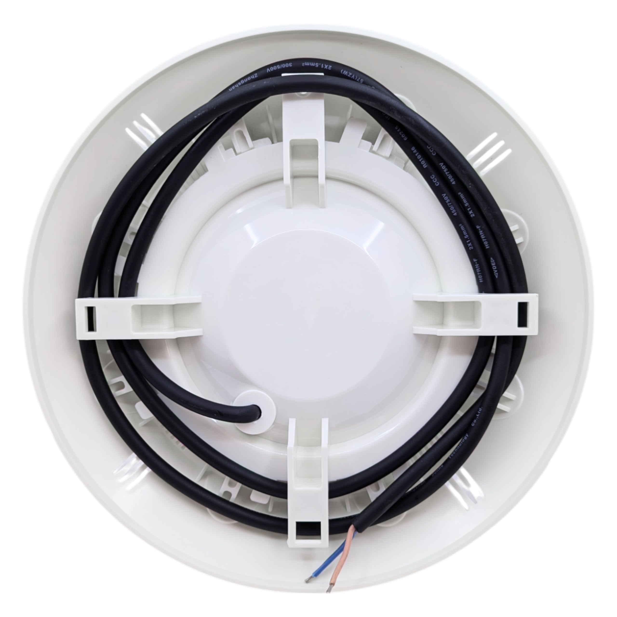 SWIMHOME Pack Iluminación Piscina | 2 Focos LED de Superficie + Control Remoto ON/Off | ABS Blanco Resistente | Ø29 cm 35W 12V/AC Blanco Frío 6000k