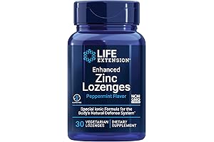 Life Extension Enhanced Zinc Lozenges with Zinc Acetate for Immune Support