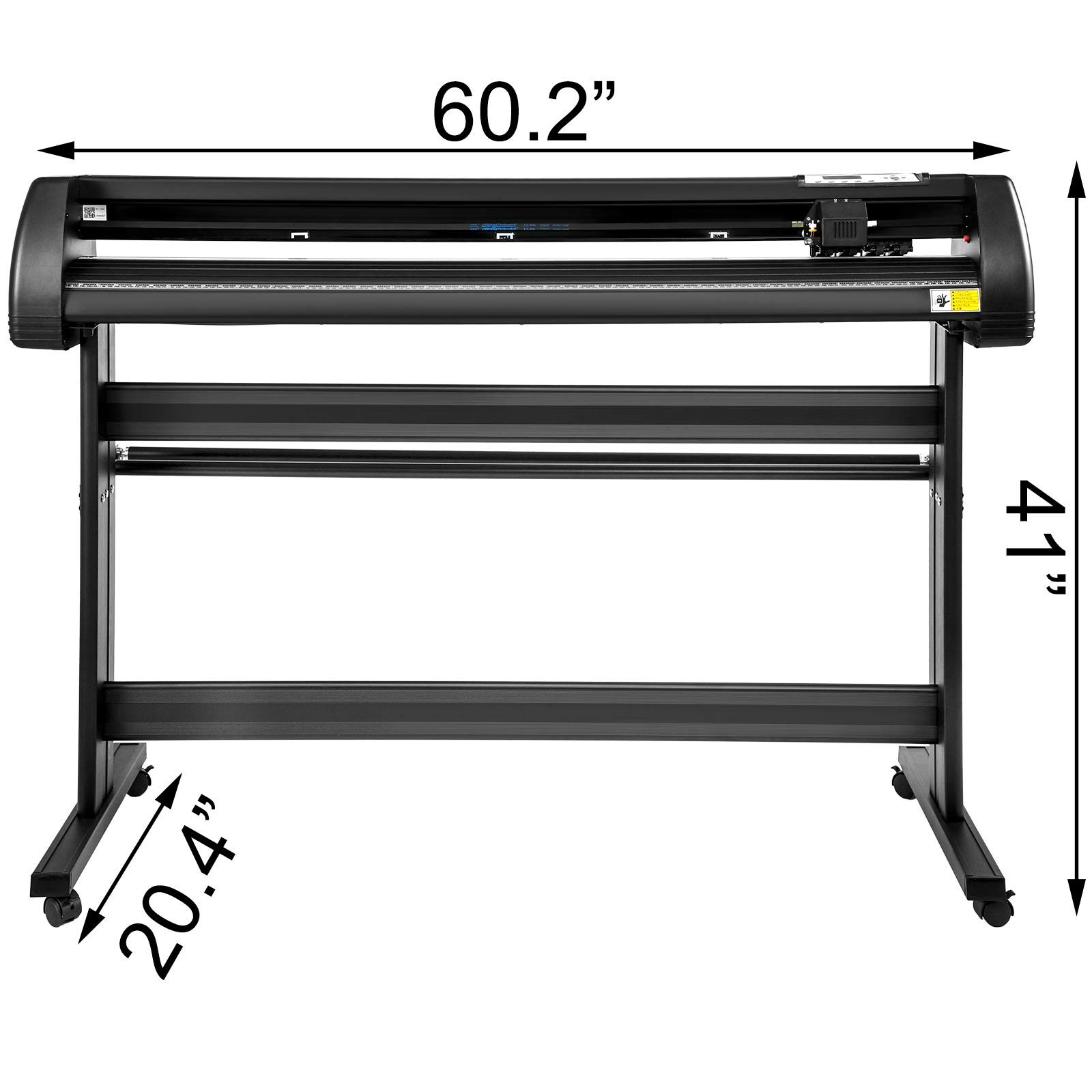VEVOR 53 Inch Vinyl Schneideplotter Vinyl Cutter Plotter 1350 mm Slogan Cutting Plotter Desktop Machine mit der Software