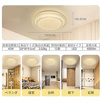 シーリングライト 星空効果 10畳-12畳 調光タイプ 照明器具 3段階調色 Amazon.co.jp : YOULIN LED シーリングライト 星空効果 10畳-12