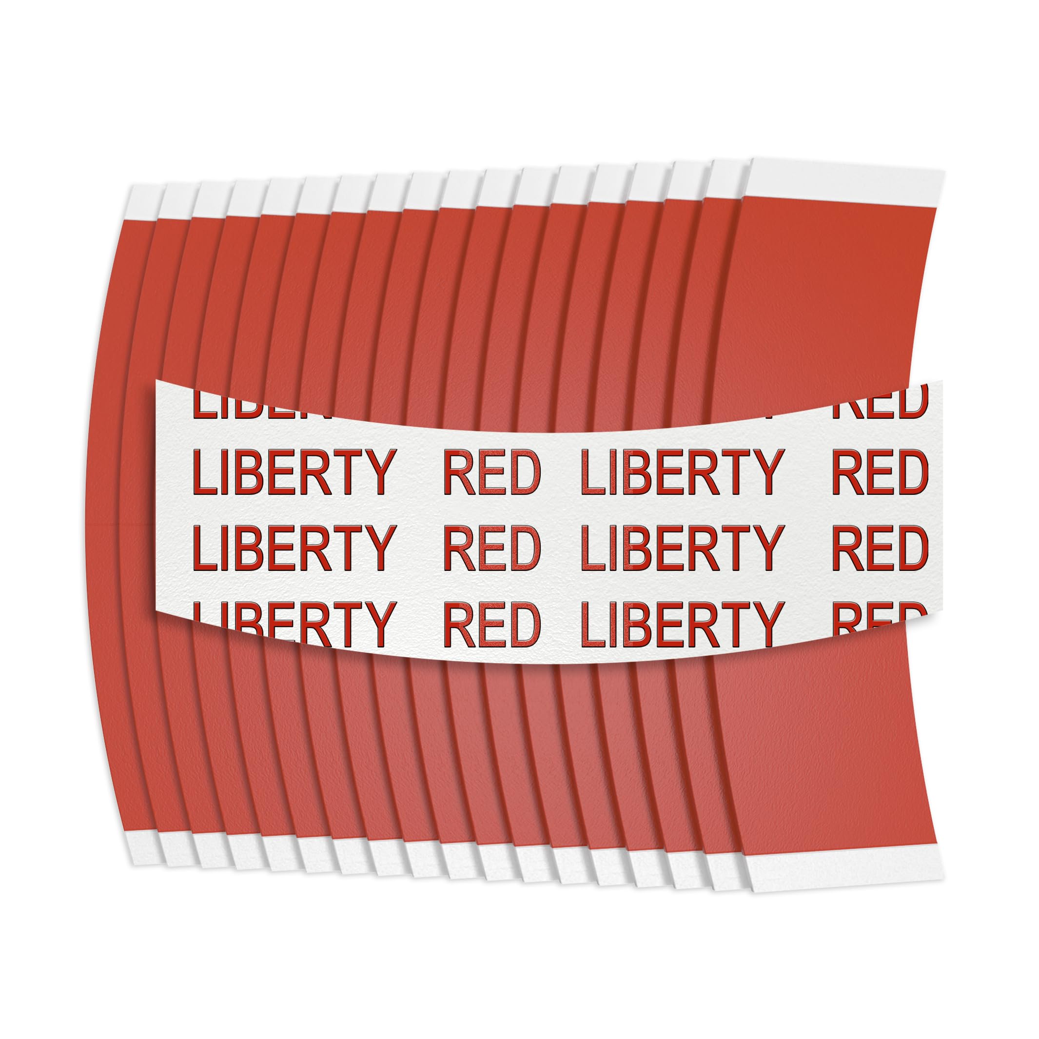 Sunshine Tape Liberty Red Hairpiece Wig Tape | Made in USA | 72 Back Curve Strips | Double Sided Adhesive Tape for Toupee Lace Front Wig Strong Hold