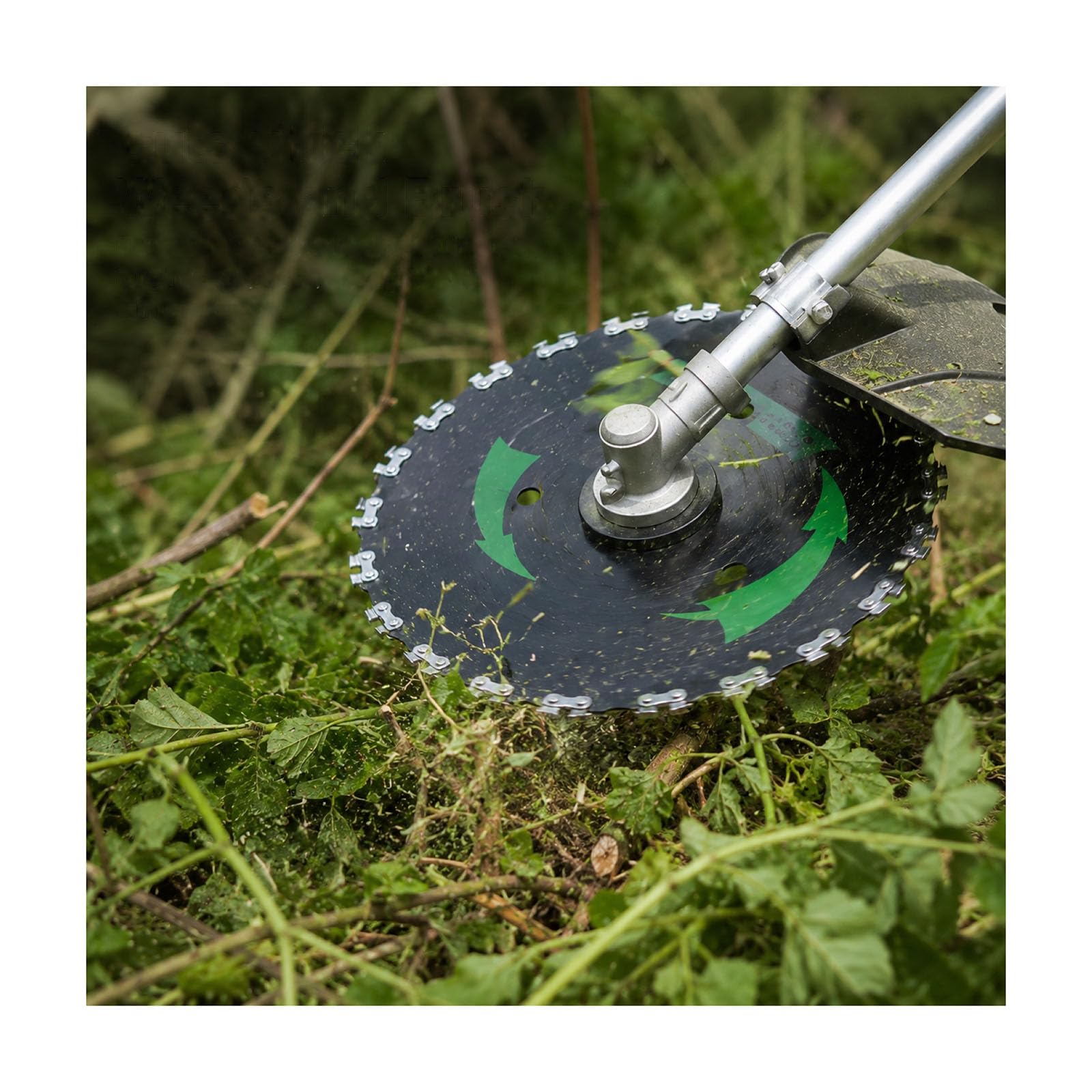 Lot de 2 Lames Débroussailleuse 20 Dents pour Efco Stark 3810 S, Disques en Acier Inoxydable pour Couper Rapidement Herbes et Broussailles