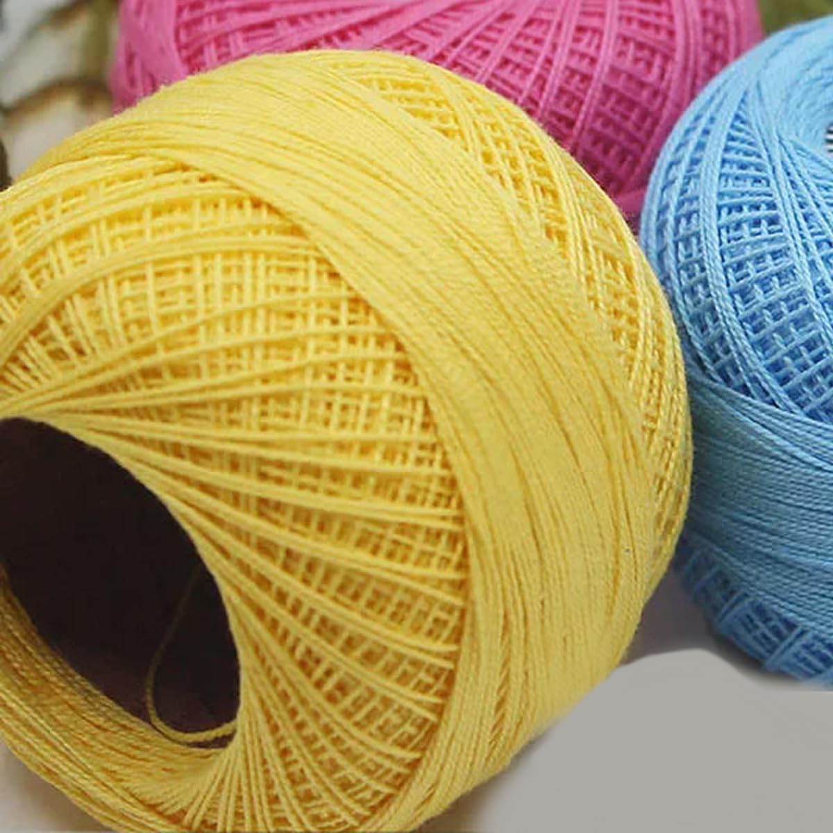 Przędza 50 g 2ply DIY cienka koronka szydełkowanie bawełna ręcznie robione nici do maszyny do szycia