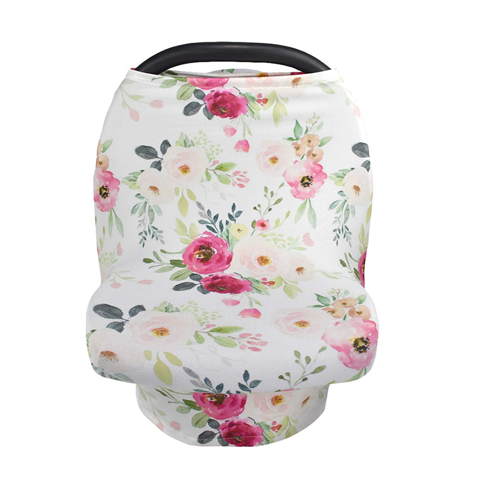 Nursing Cover for Breastfeeding, Stretchy Car Seat Cover for Babies, Soft Breathable Breastfeeding Cover, Stroller Covers, Shopping Cart Cover, Multi-Use High Chair Cover, Baby Shower Gifts
