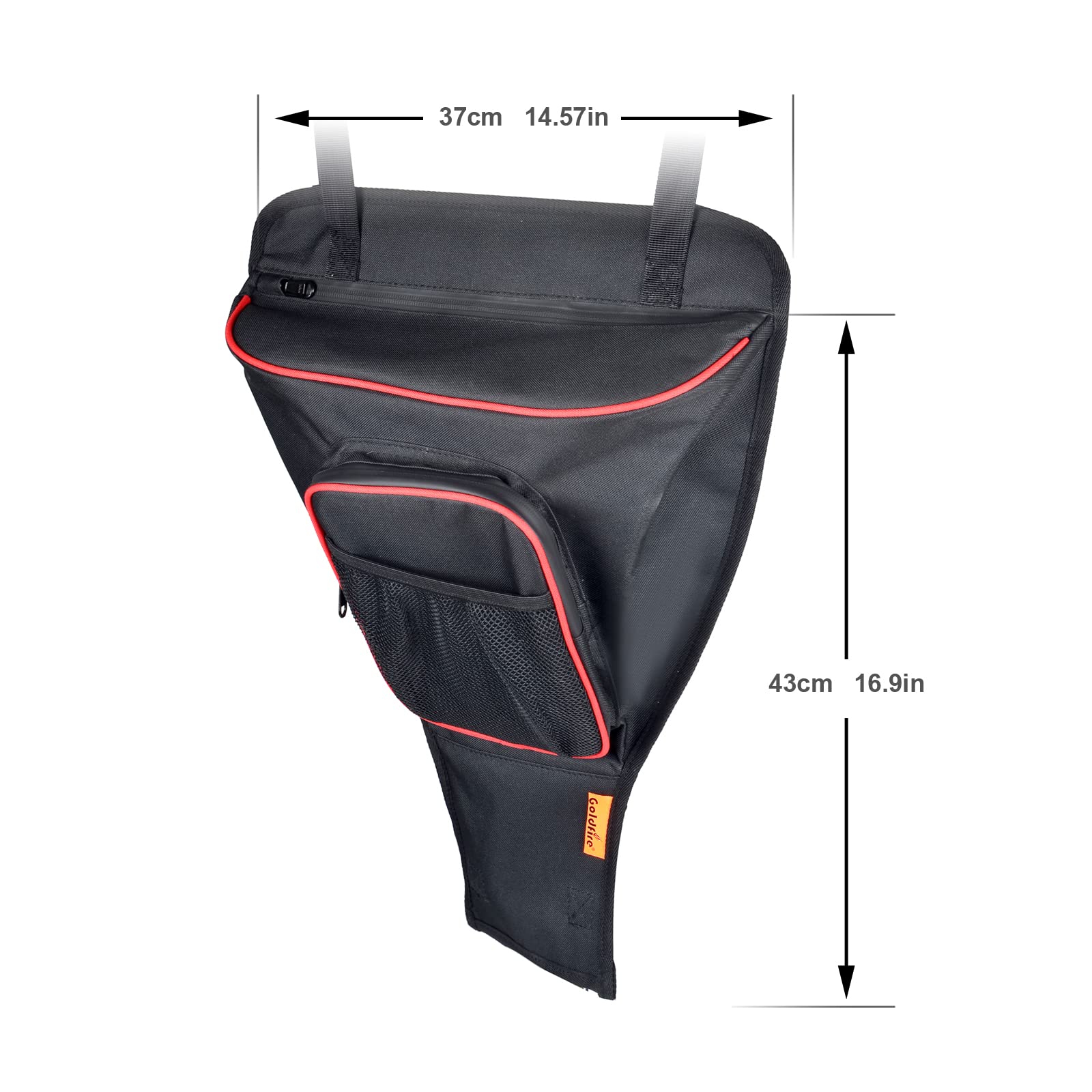 Polaris Rzr Rack UTV Cab Storage Bag For Polaris RZR 570, 800, 900, 1000 XP - Center Seat Organizer Polaris SXS Storage Pouch - Foto 7