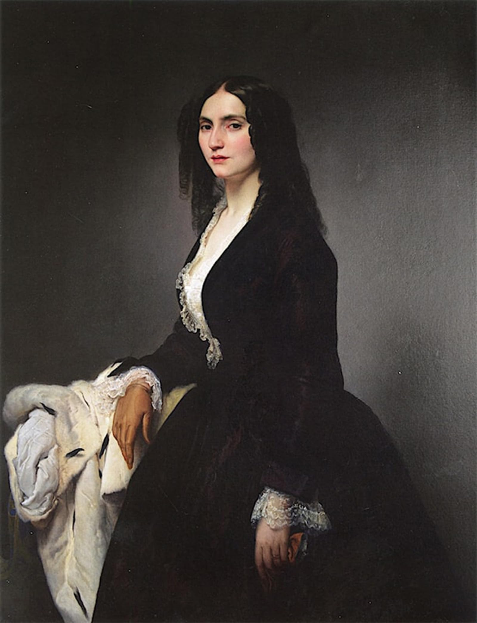 SERENDIPITP Retro Picture Poster Wall Art Pictures Painting Portrait of the Singer Matilde Juva-branca by Francesco Hayez Wall Art Canvas Print for Wall Decor 60x90cm