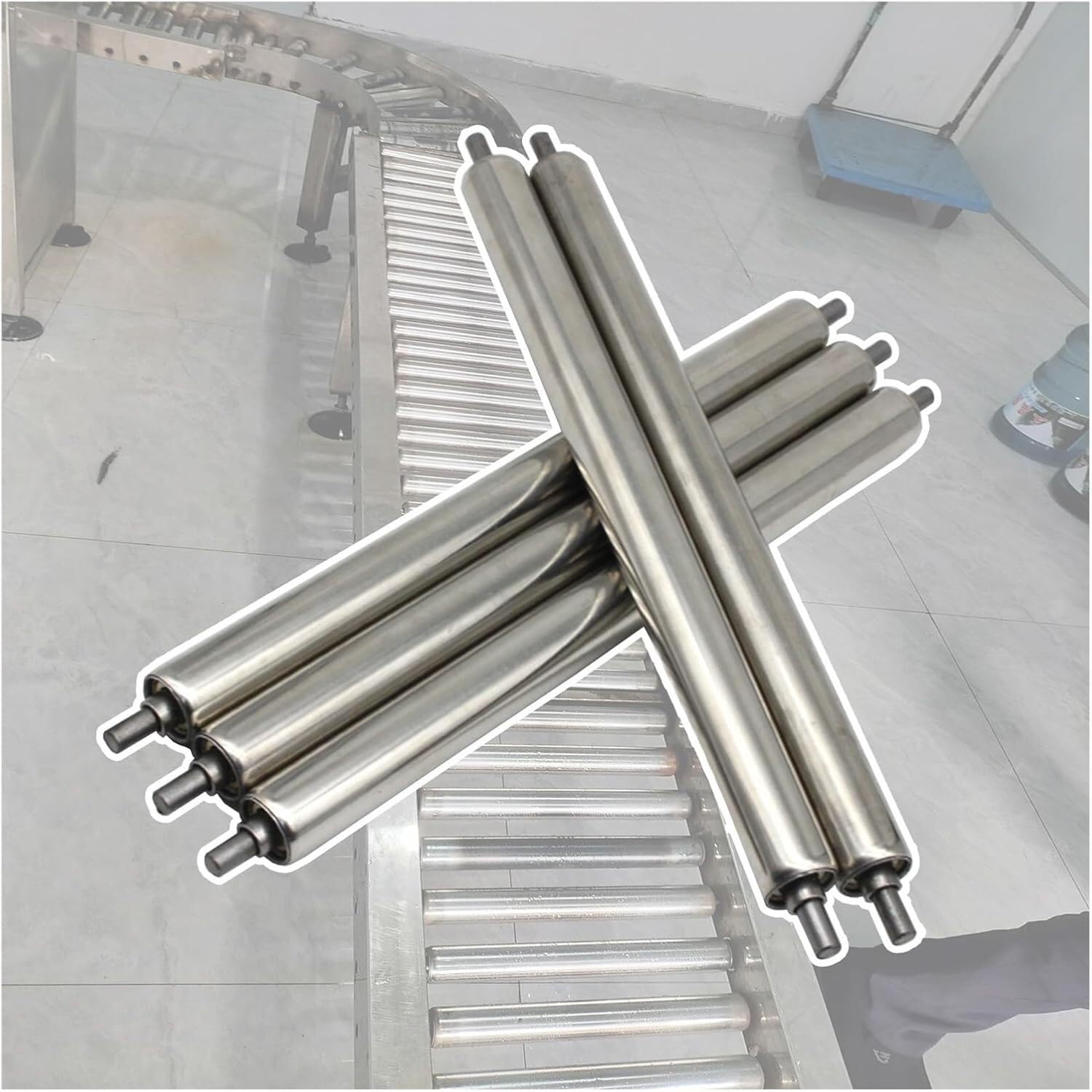 Rouleaux de remorque de bateau en acier inoxydable robustes D50mm pour châssis haut de gamme