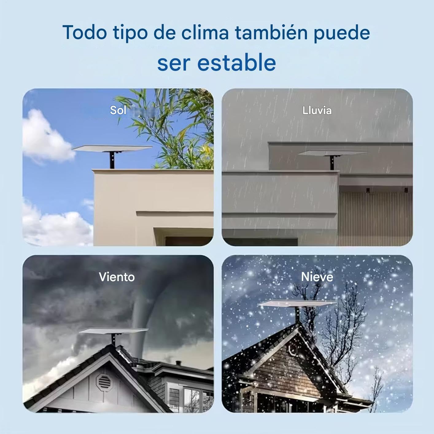 Soporte De Montaje para Antena En Poste Montaje Compacto, Estable, Vertical | Soporte De Montura Para Antena Para Camping, Viajes, Hogar, Satélite, Pared, , Y Exterior