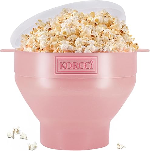 Miniatura 15 de El original Korcci - Palomitero de silicona para microondas, palomitas de maíz para microondas, cuenco plegable para hacer palomitas de maíz en el